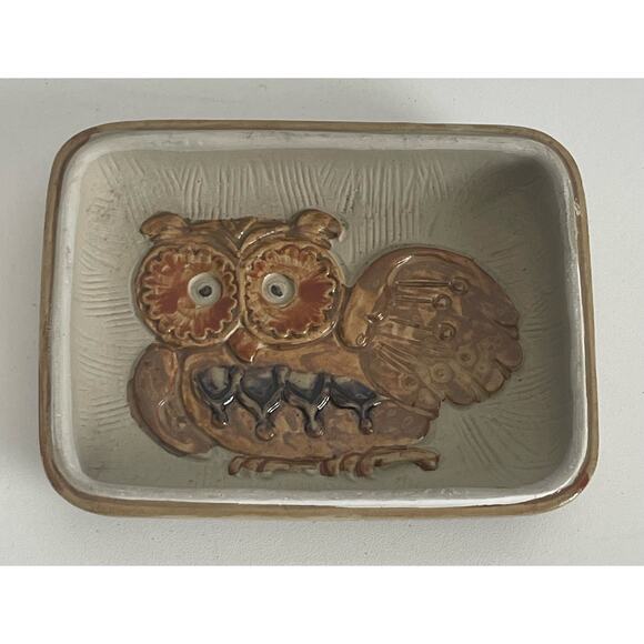 Vintage MCM Owl Trinket Dish Takahasi Japan San Francisco - Picture 1 of 5